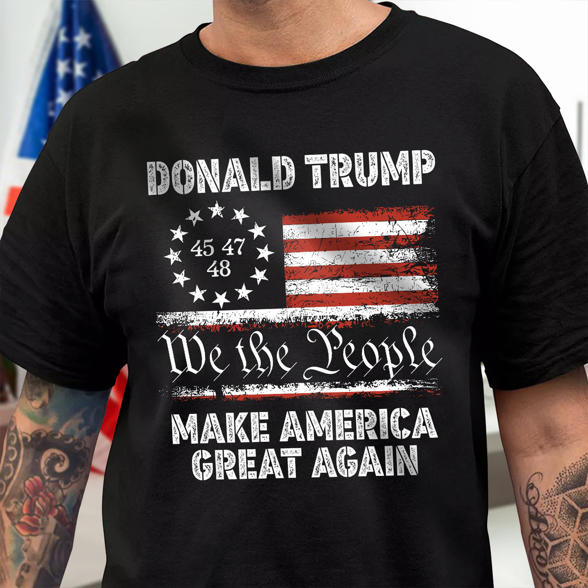 We The People, Make America Great Again Dark Shirt TH10 64631