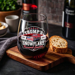 Trumps Snowflake 2024, Snowflake Removal Trump Wine Glass HA75 67174