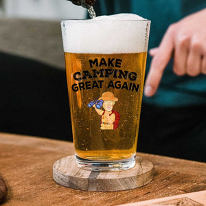 Make Camping Great Again With Trump Beer Glass TH10 64149