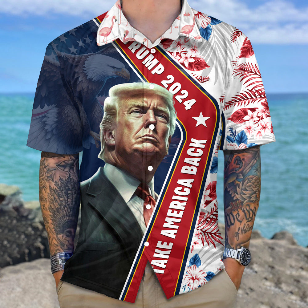 Trump 2024 Take America Back Hawaii Shirt N369 62484