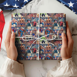 Trump Cartoon MAGA Funny Wrapping Paper - Unique Gift LM32 63971