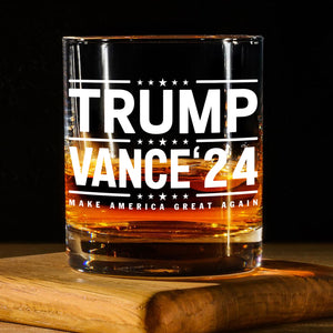 Make America Great Again Trump Vance 2024  Rock Glass LM32 63693