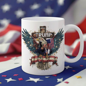 Trump President 2024 Fight White Mug HO82 65390