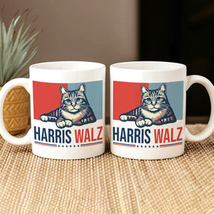 Harris Walz 2024 Cat Obviously Mug | Kamala Harris 2024 Mug HA75 63550