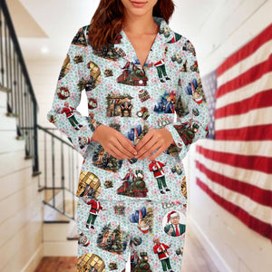 Funny Trump Pajamas with Multiple Cartoon Options - MAGA Style LM32 63965