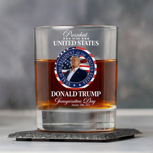 Trump President Inauguration Day Whisky Glass TH10 64233