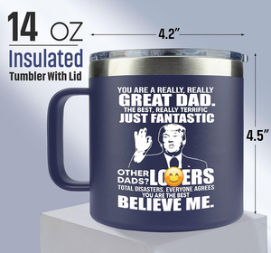 Gifts for Dad from Daughter, Son - Dad Gifts from Daughter, Son for Fathers Day - Birthday Gifts for Dad, Funny Dad Birthday Gifts - Best Dad Mug 14Oz