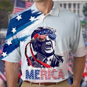 America Independence Day Trump Polo Shirt TH10 N304 62675