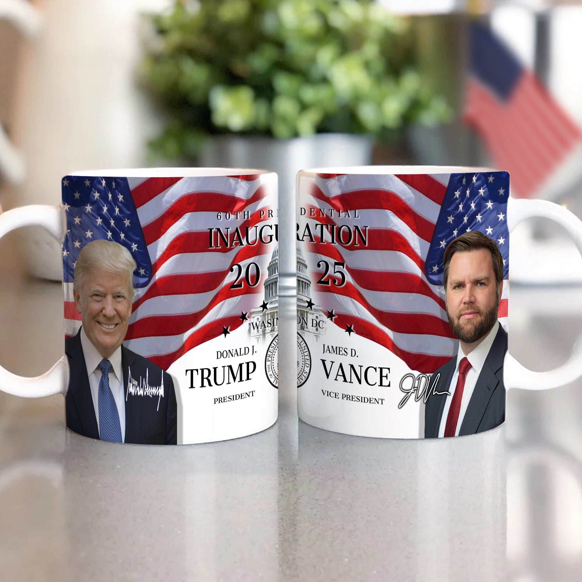 Trump 60th Inauguration - A Unique Political Keepsake Print Full Mug LM32 65235