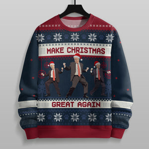 Trump Bring Motivation To Every Corner Of America - Make Christmas Great Again Ugly Sweater LM32 63689