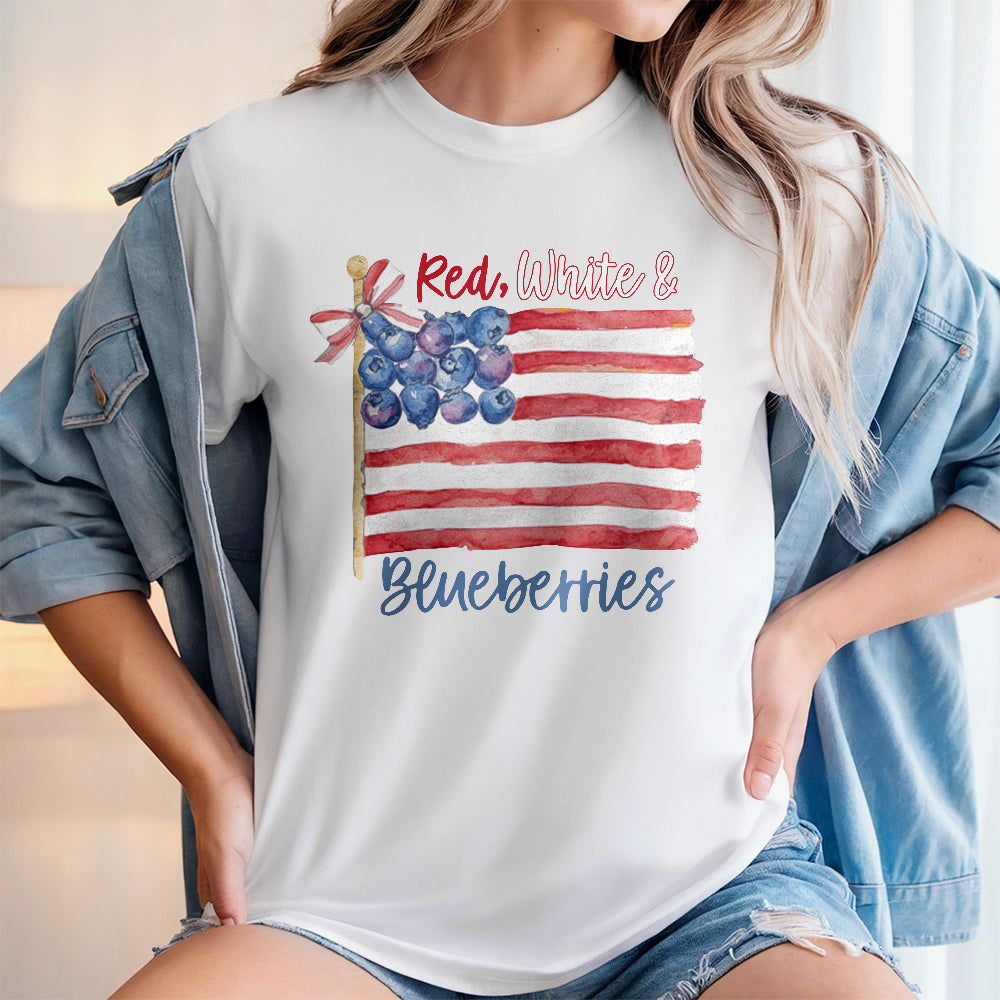Red White & Blueberries Charlie Kirk Bright Shirt HA75 64614