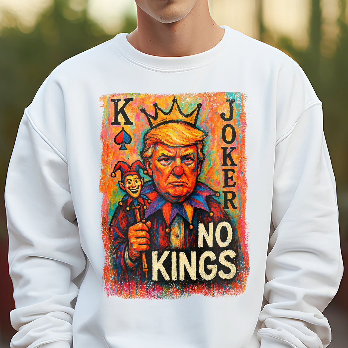 Joker, No Kings In America Since 1776 Bright Shirt