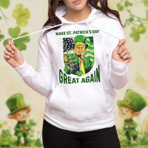 Donald Trump Make St Patrick's Day Great Again Bright Shirt Funny Trump Beer Drinking Shirt LM32 67182