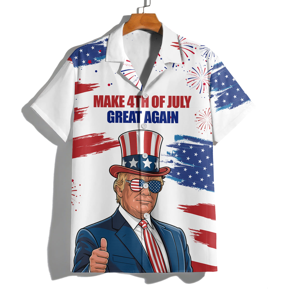 Make America Great Again - Funny 4th of July Trump Hawaiian Shirt CH07 67354