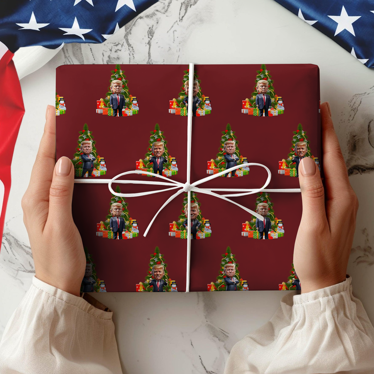 Trump On Wrapping Paper For Christmas Gift TH10 64199