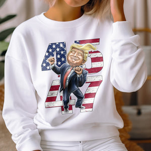 Patriotic Trump 2024 45th & 47th President's Legacy MAGA Bright Shirt LM32 63951