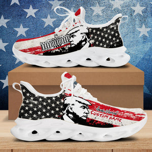 Custom Name President Trump With Flag US Max Soul Shoes HA75 62974