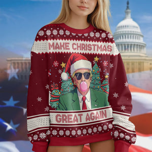 Trump Make Christmas Great Again Funny Ugly Sweater HA75 63717