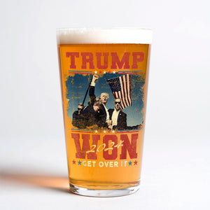 Trump Won President 2024 Print Beer Glass HO82 65176