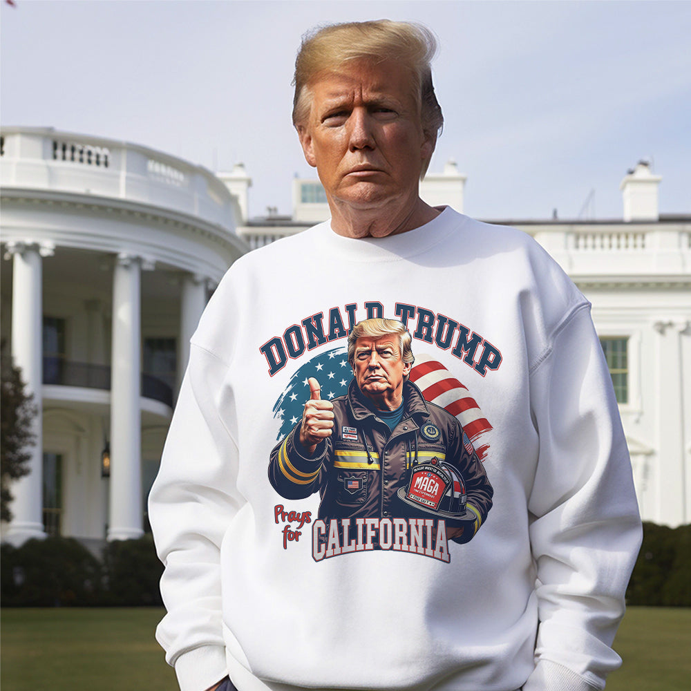 Donald Trump Prays for California Bright Shirt HA75 64306