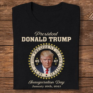 President Donald Trump Black Dark Shirt HA75 64060