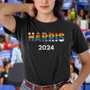 Kamala Harris 2024 For President Campaign LBGTQ Pride Dark Shirt HO82 65092