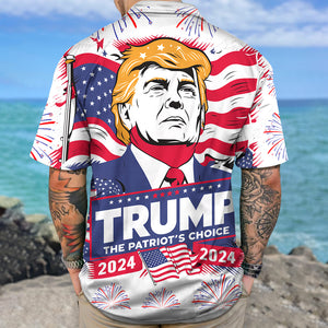 Trump The Patriot's Choice 2024 Hawaiian Shirt DM01 62759