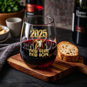 Funny Trump New Year New Hope Inauguration Party Celebration Wine Glass LM32 65081