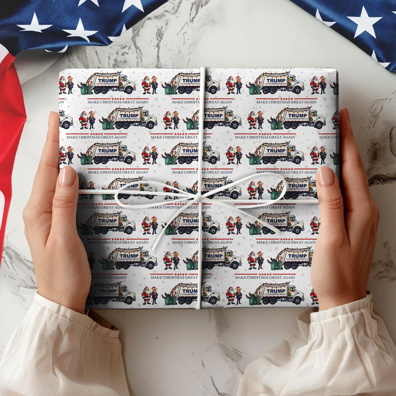 Make Christmas Great Again Wrapping Paper For Christmas Gift TH10 64205