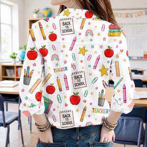 Custom Teacher Name Back To School Blouse Shirt CH07 180022
