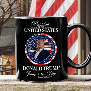 Trump President Inauguration Day Black Mug TH10 64229