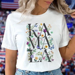 Kamala Harris Voting 2024 Artsy Floral Politics Bright Shirt HO82 65114