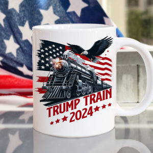 Trump Train 2024 for Patriotic Fans White Mug LM32 63933