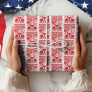 Trump Make Christmas Great Again Wrapping Paper TH10 64197