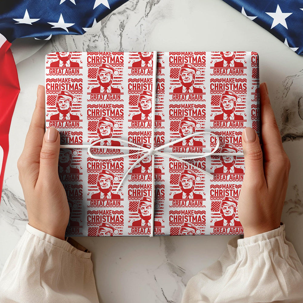 Trump Make Christmas Great Again Wrapping Paper TH10 64197