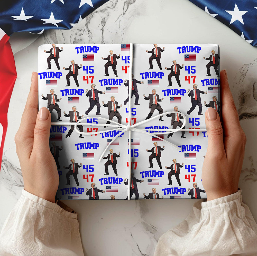 Trump - Embrace Success with a Little Bit of Crazy Wrapping Paper LM32 63969