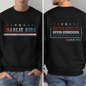 A True Patriot Charlie Kirk - Human Rights & Free Speech Back and Front Shirt LM32 65759