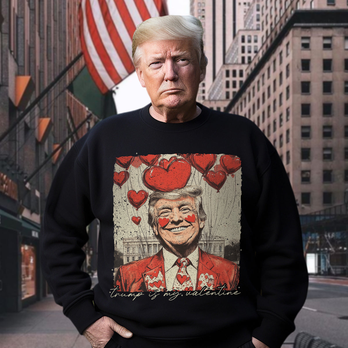 Trump Is My Valentine Dark Shirt TH10 64257