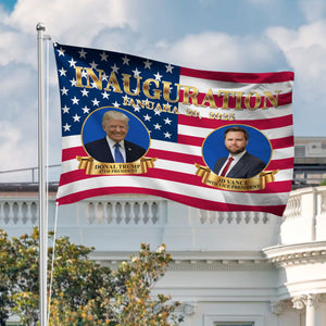 Inauguration Trump 47th President Banner House Flag TH10 64251