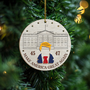 47th President Trump Make America Great Again Layer Wood Ornament LM32 65037