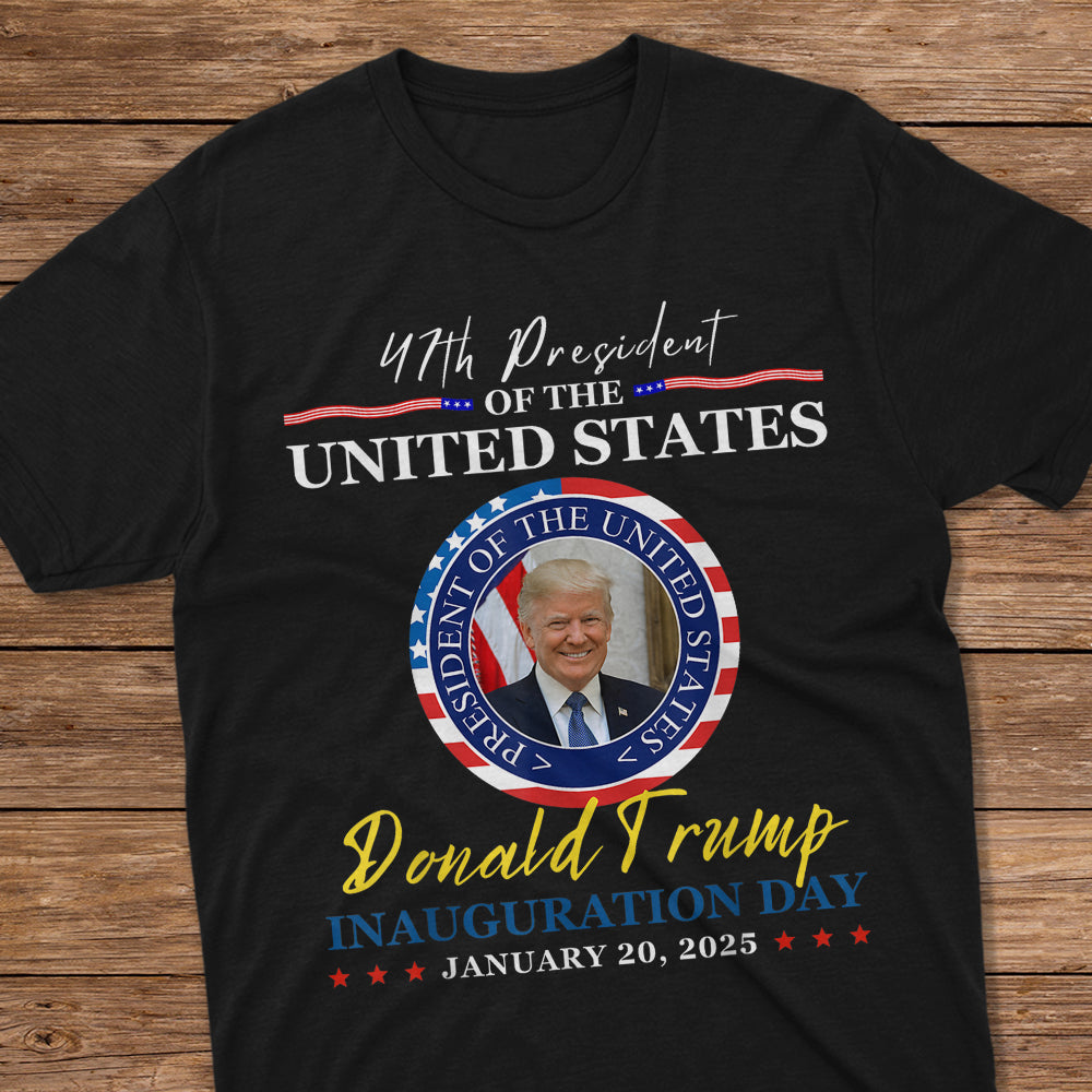 President Donald Trump Inauguration Day 2025 Dark Shirt HO82 65650