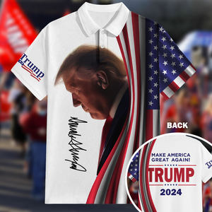 Make America Great Again Trump Signature Polo Shirt HA75 63186