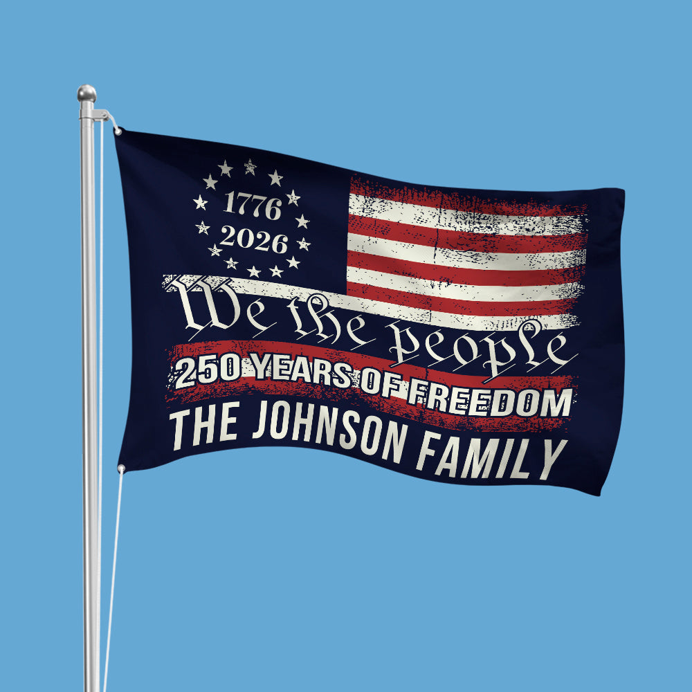 We The People 250 Years Of Freedom Double-Sided House Flag TH10 894553