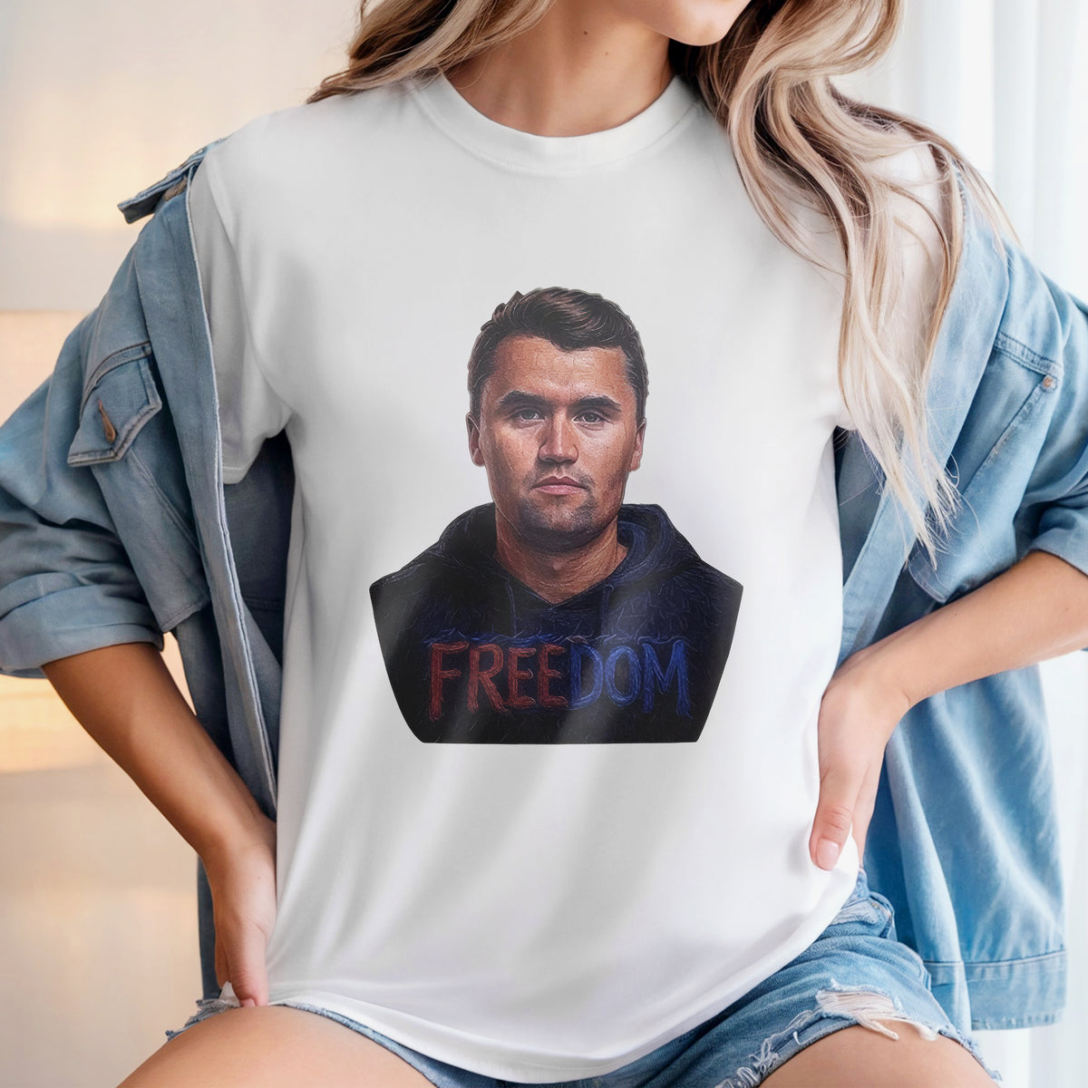 Pray for Charlie Kirk Freedom Remembrance Bright Shirt LM32 65699