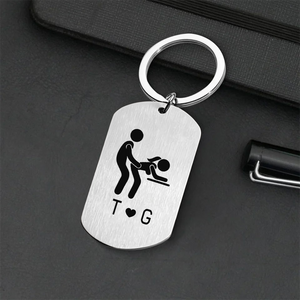 Personalized Funny Adult Metal Keychain Naughty Gift CH07 180408