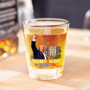 Trump Won Donald Trump US President 47th Shot Glass HO82 65350