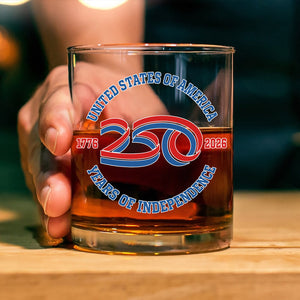 USA 250 Years Of Independence Whiskey Glass CH07 896768