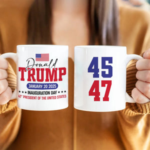 Trump Inauguration Bring Back The Greatness Of America 2025 White Mug LM32 65125