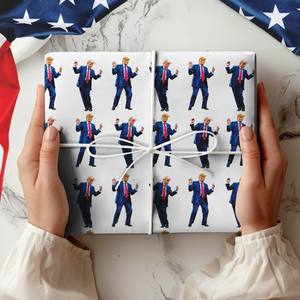 Custom Trump Dancing Style Make Christmas Great Again Wrapping Paper HO82 65454