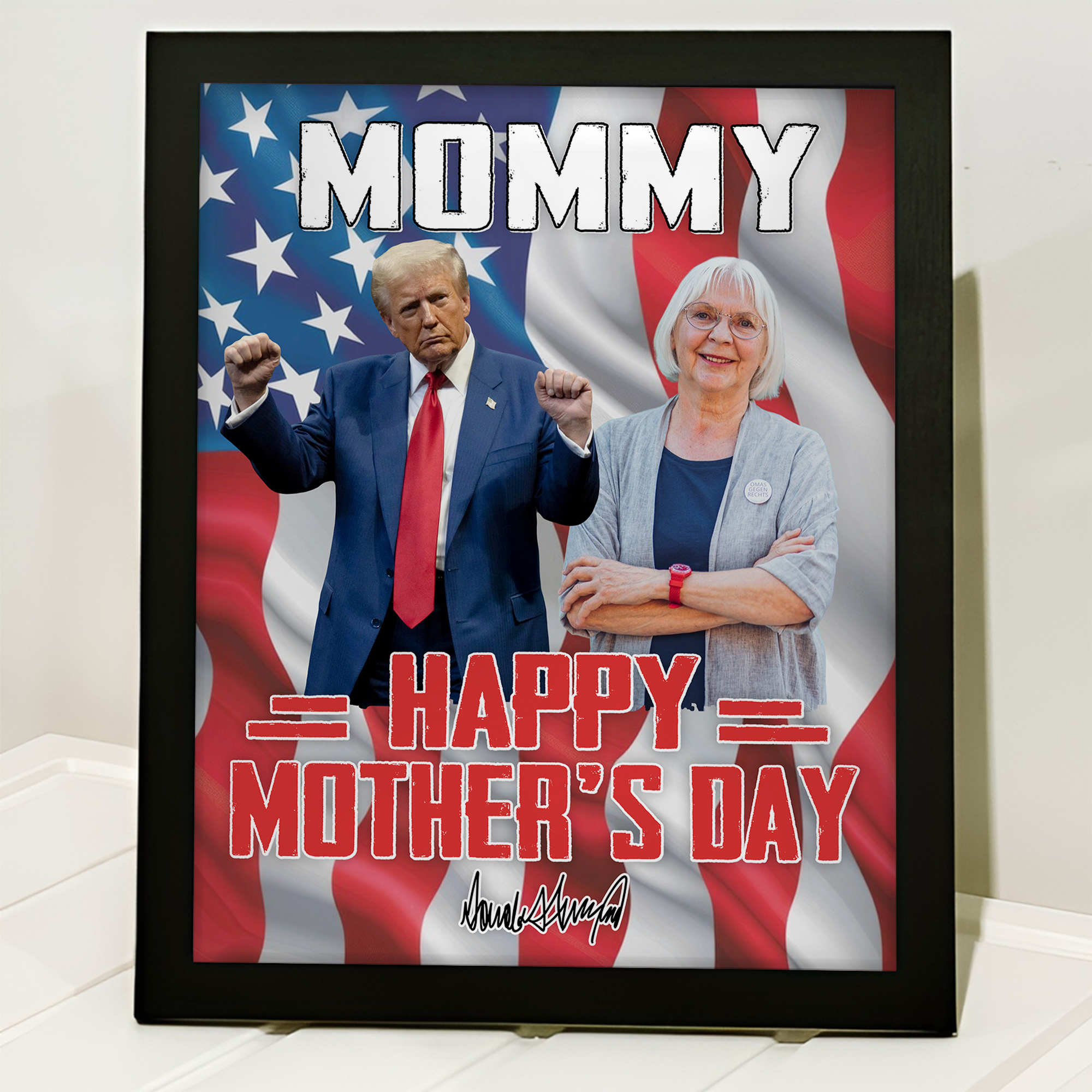 Custom Photo Trump Mom Happy Mother's Day Picture Frame LM32 65313